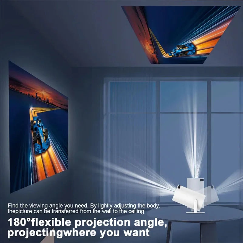 2024 4K Android 11 Dual WiFi6 Portable Projector