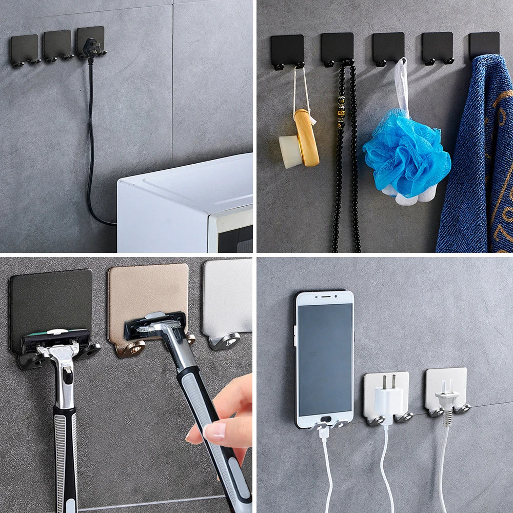 Adhesive Bathroom Wall Hooks