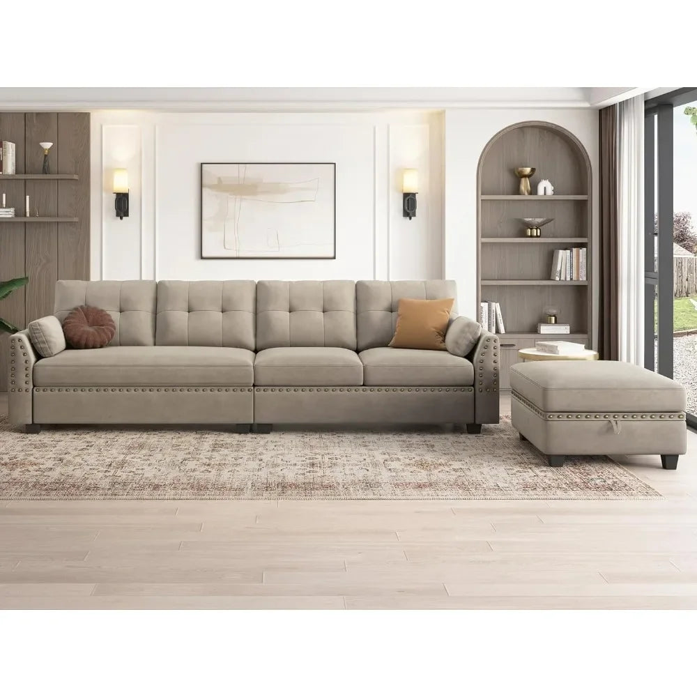 Convertible Sectional L-Shaped Sofa