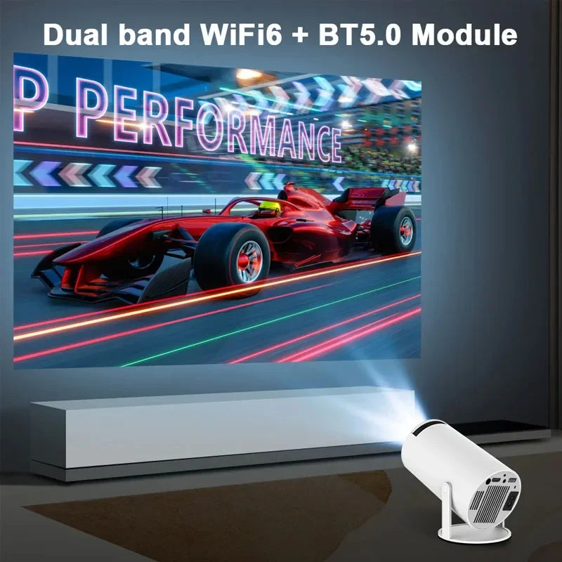 2024 4K Android 11 Dual WiFi6 Portable Projector