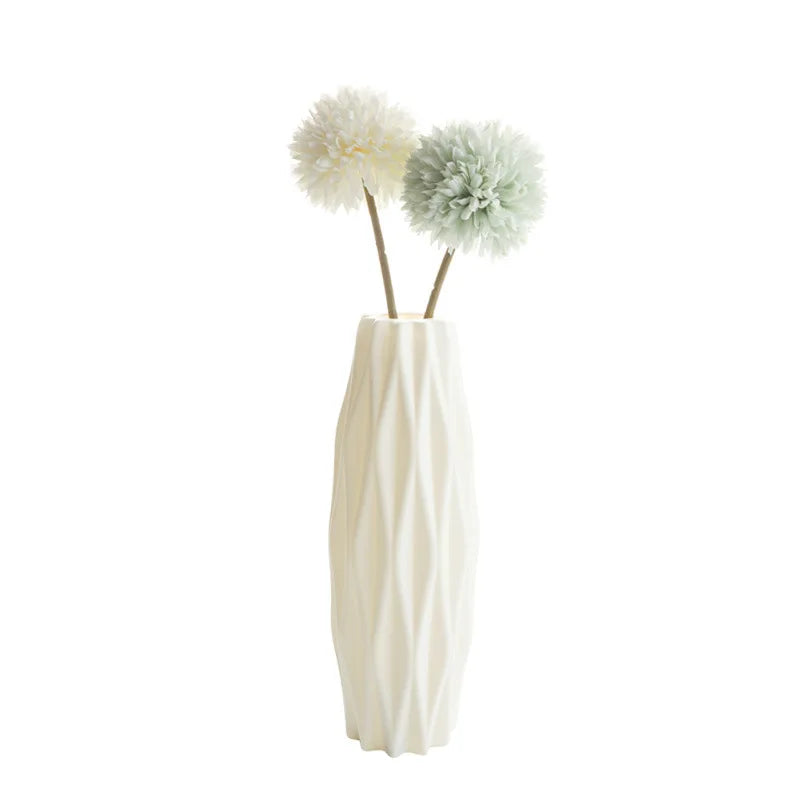 White Imitation Ceramic  Vase