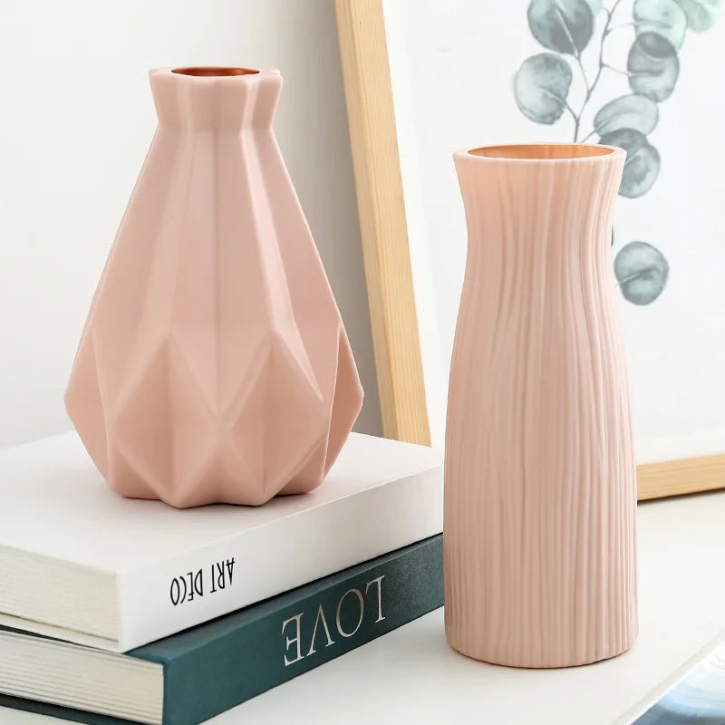 White Imitation Ceramic  Vase