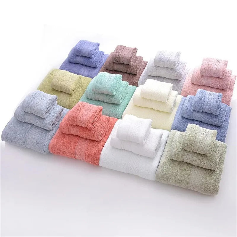 Towel Sets 140x70cm 74x33cm 17 Colors