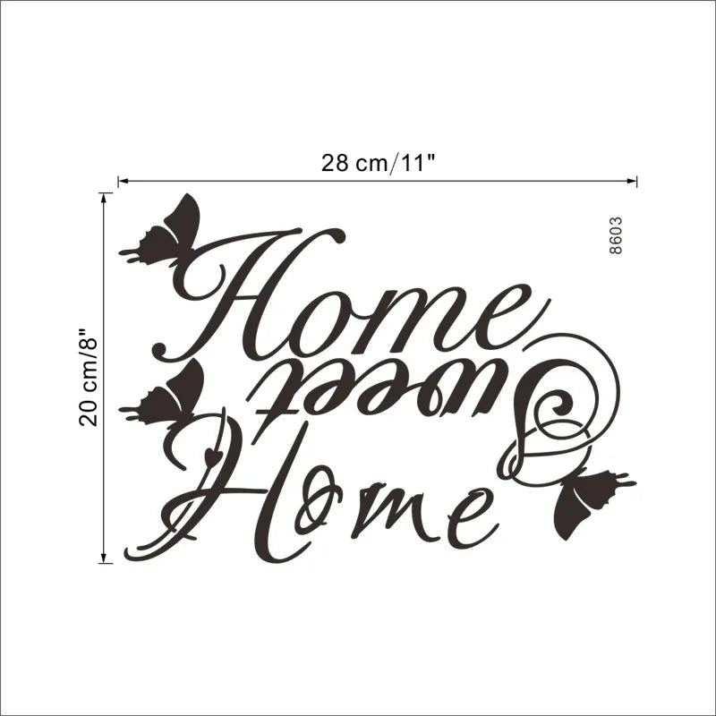 "Sweet Home Butterfly Wall Decals"