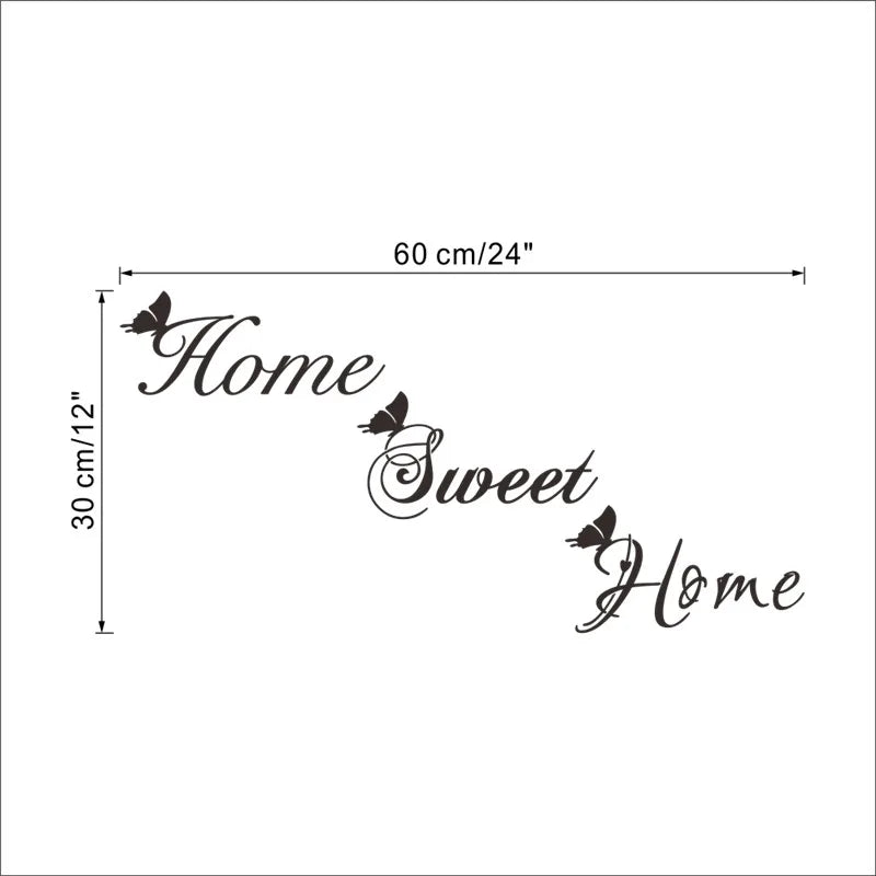 "Sweet Home Butterfly Wall Decals"