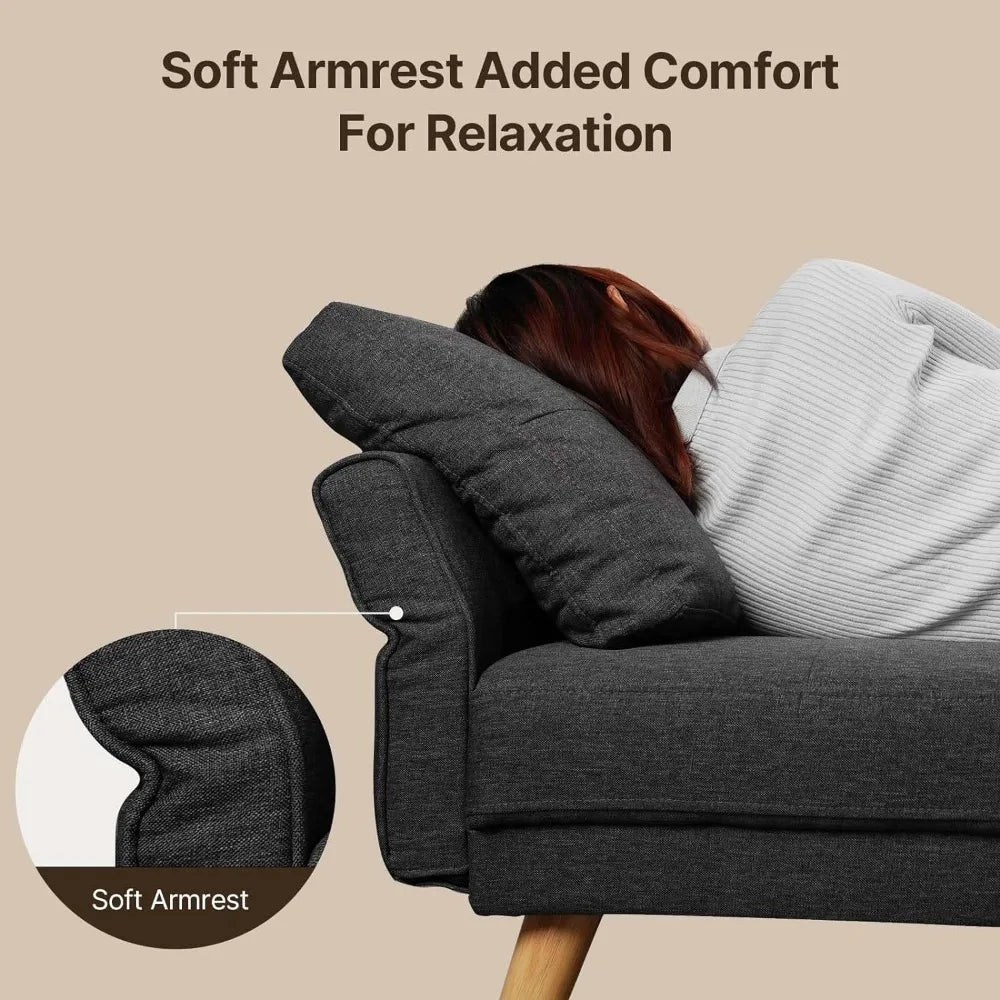 Sofa Couch with Soft Armrest