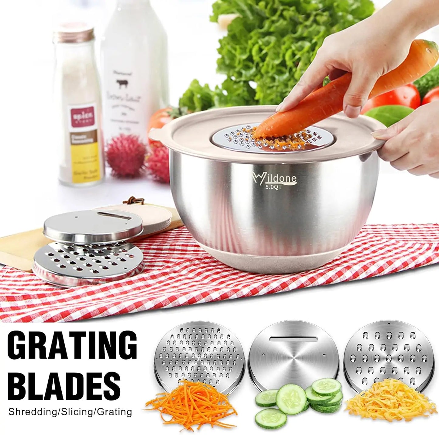 27-Piece Stainless Steel Mixing Bowls