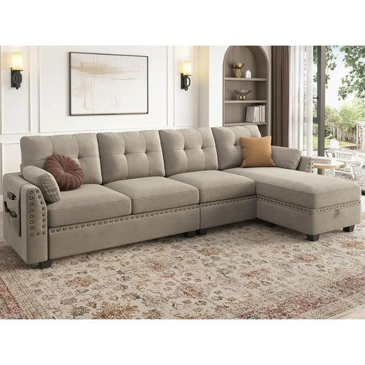 Convertible Sectional L-Shaped Sofa