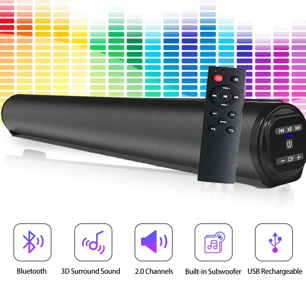 Wireless Bluetooth Sound Bar Speaker System: BS-10, BS-28A, BS-28B"