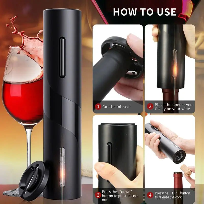 Electric Wine Opener Set with Vacuum Pump