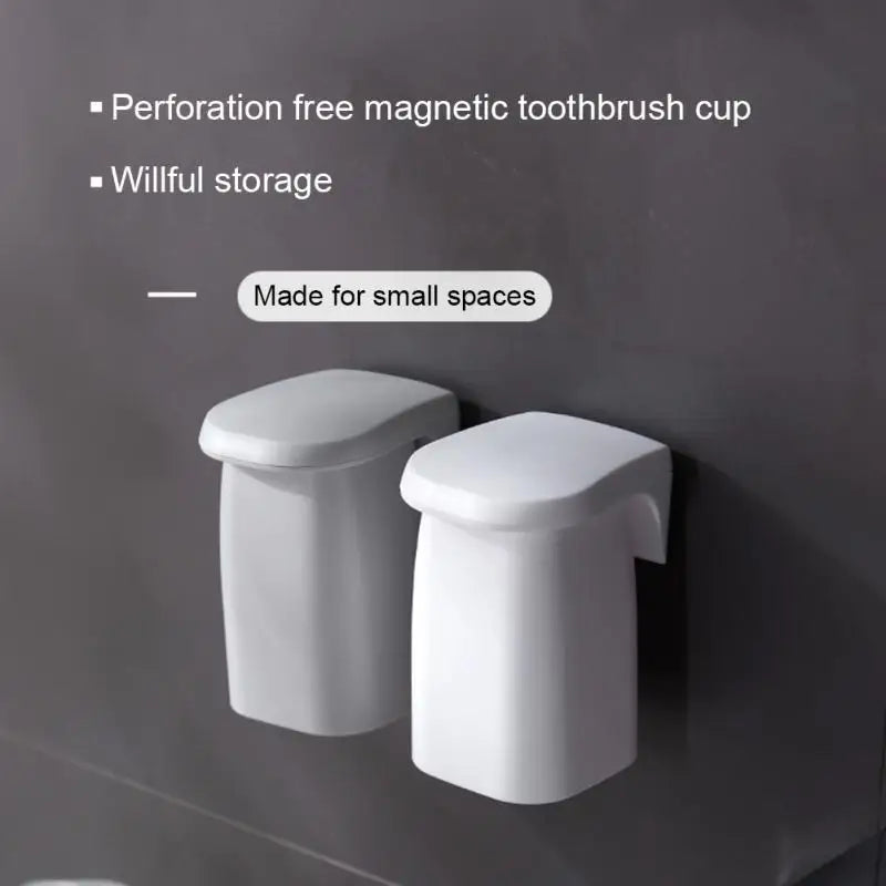 Magnetic Toothbrush Cup Holder