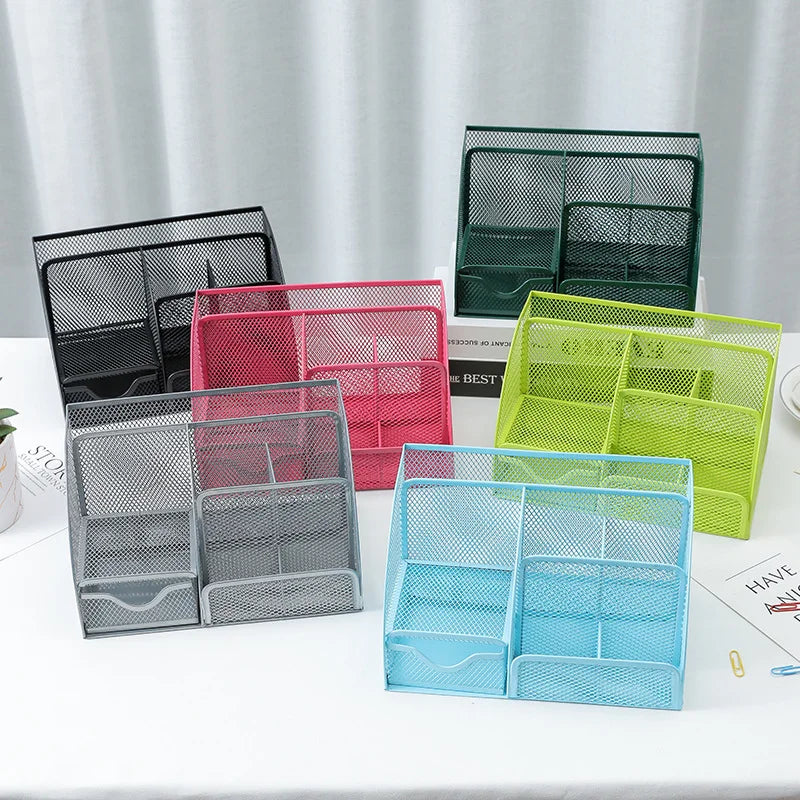 Metal Mesh Desk Organizer