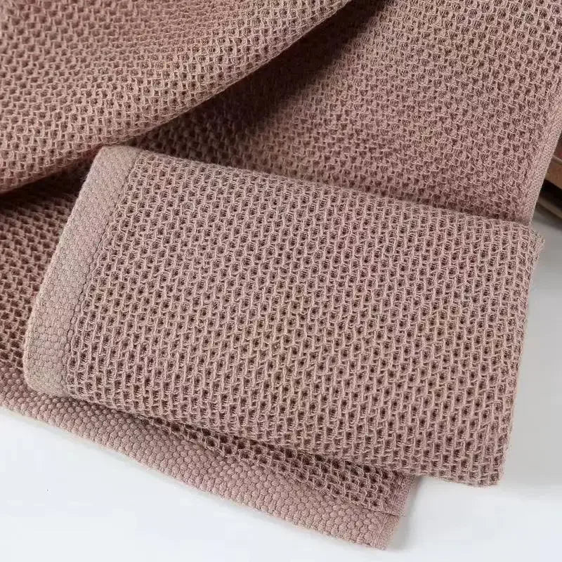 "2Pcs Cotton Honeycomb Dishcloths - 34x34cm"