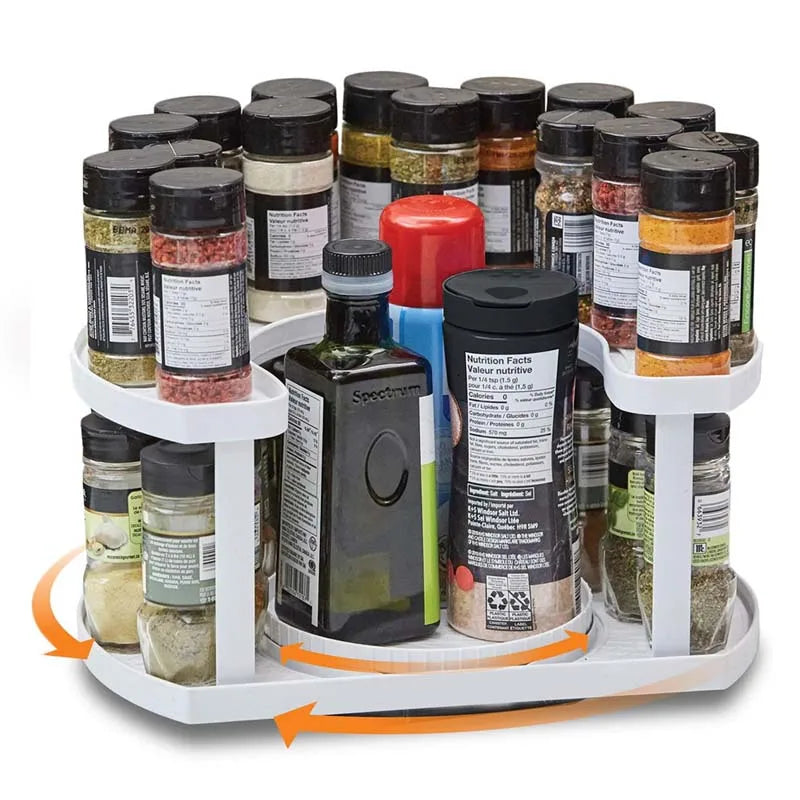 Rotating Spice Rack Organizer