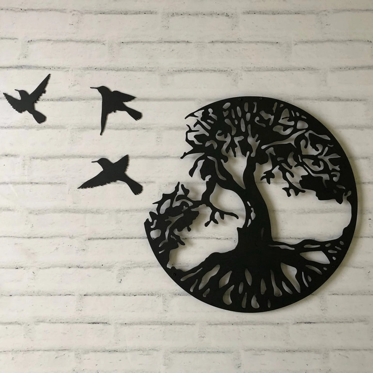 "Tree of Life Birds Wood Wall Decor"