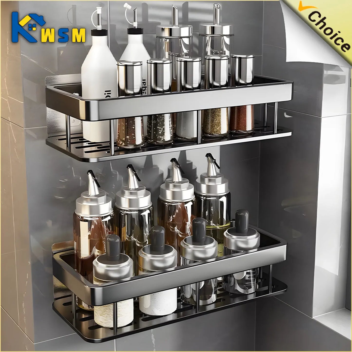 Wall mounted Bathroom Shelves Organizers