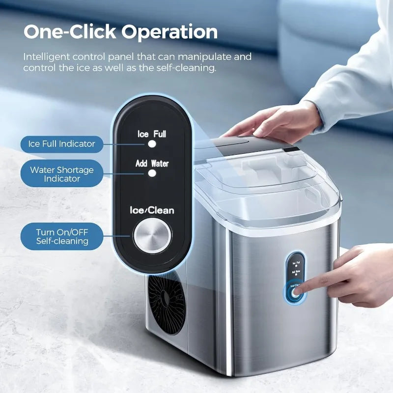 AGLUCKY Portable Nugget Ice Maker