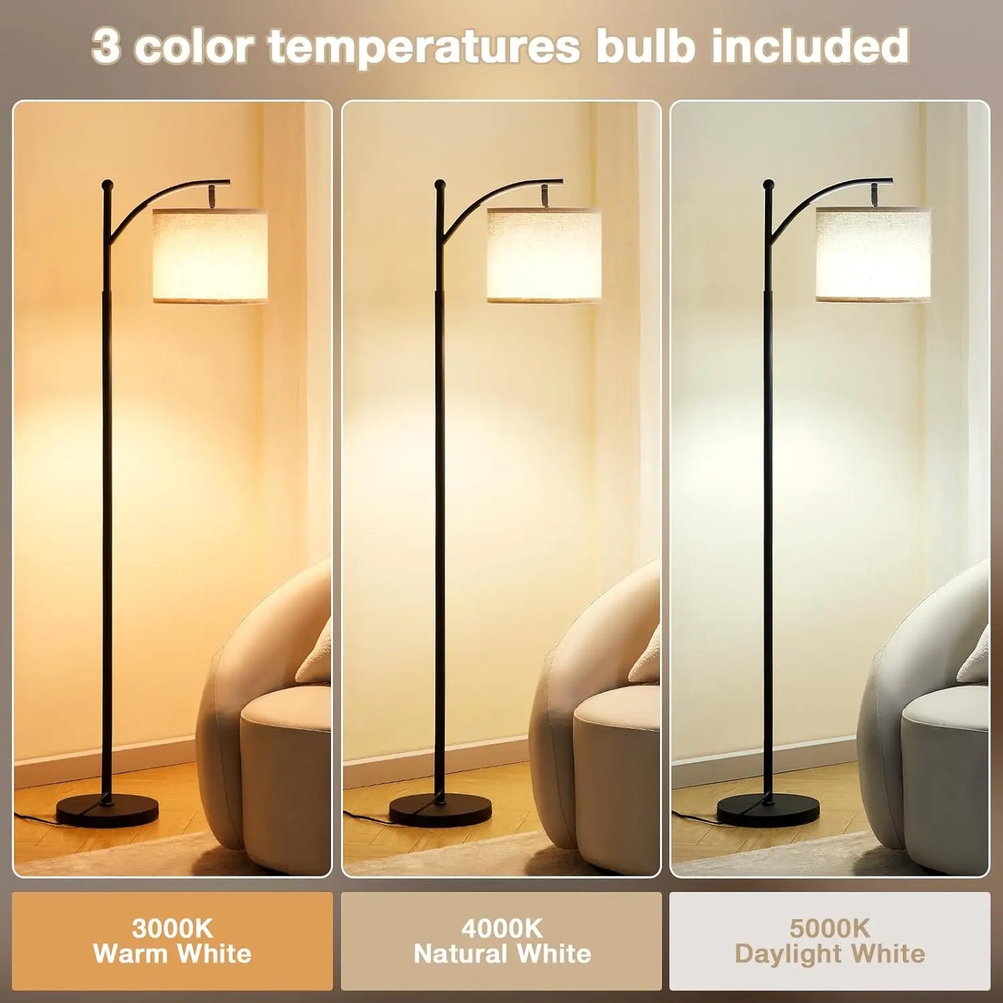 Ambimall Living Room Floor Lamp