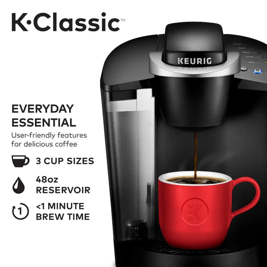 New Keurig K-Classic Coffee Maker K-Cup Pod , Black