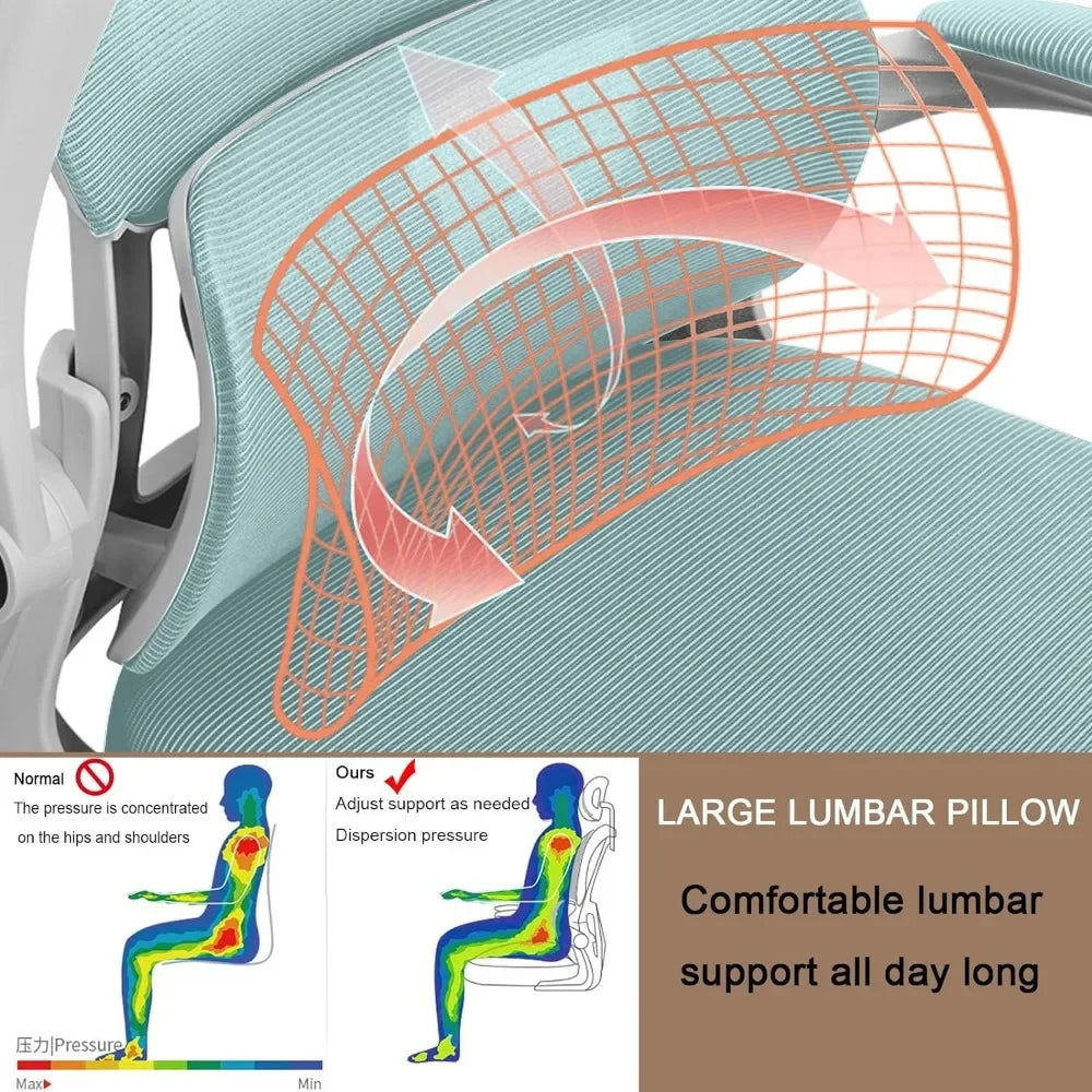 High Back  Ergonomic Office Chair With Lumbar Support