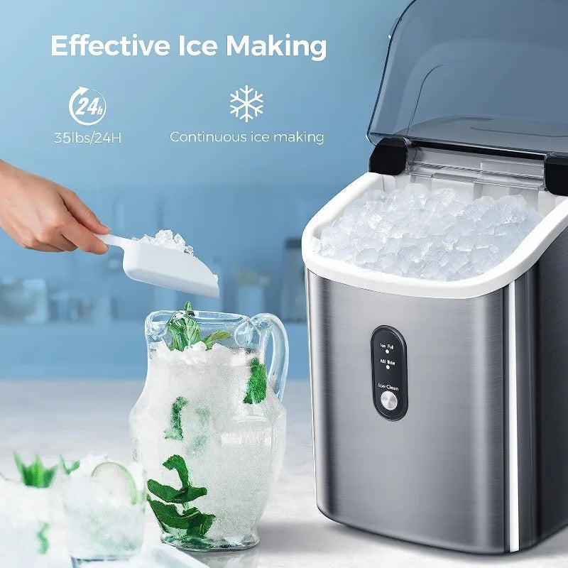 AGLUCKY Portable Nugget Ice Maker