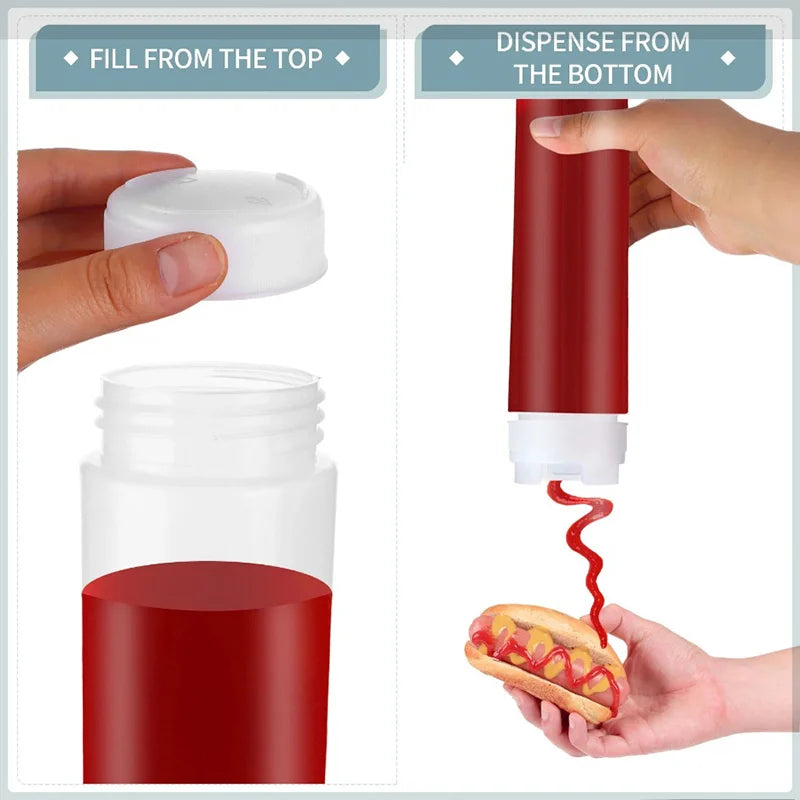 Double Head Squeeze Sauce Dispenser