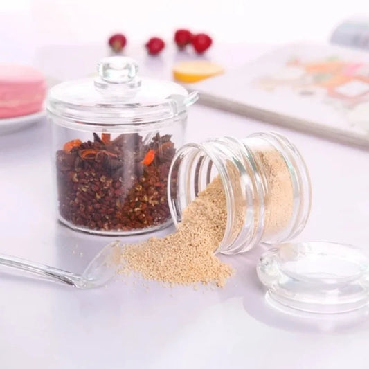 Household Seasoning Jar with Spoon