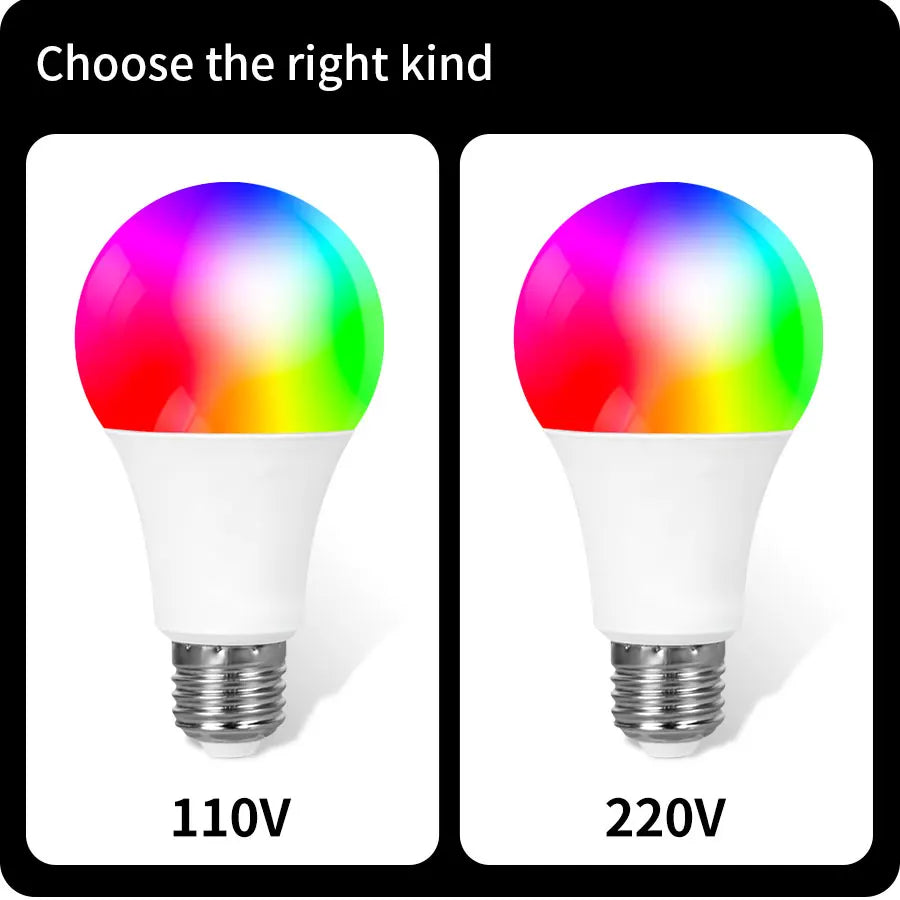 AmmToo Tuya Bluetooth Smart RGB LED Bulb