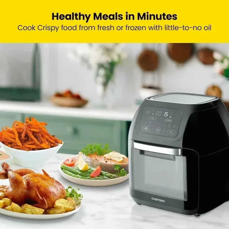 Chefman 17-in-1 Digital Air Fryer + Rotisserie