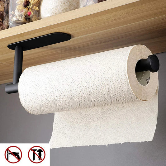 Stainless Steel Self-Adhesive Paper Towel & Toilet Roll Holder