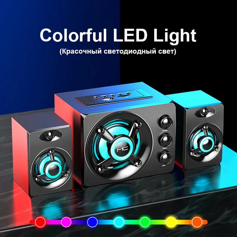 HIFI 3D LED Stereo Speakers