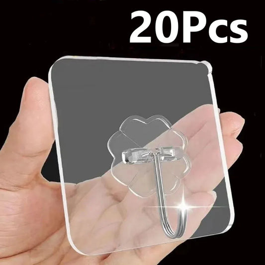 Transparent Self Adhesive Wall Hooks Hangers