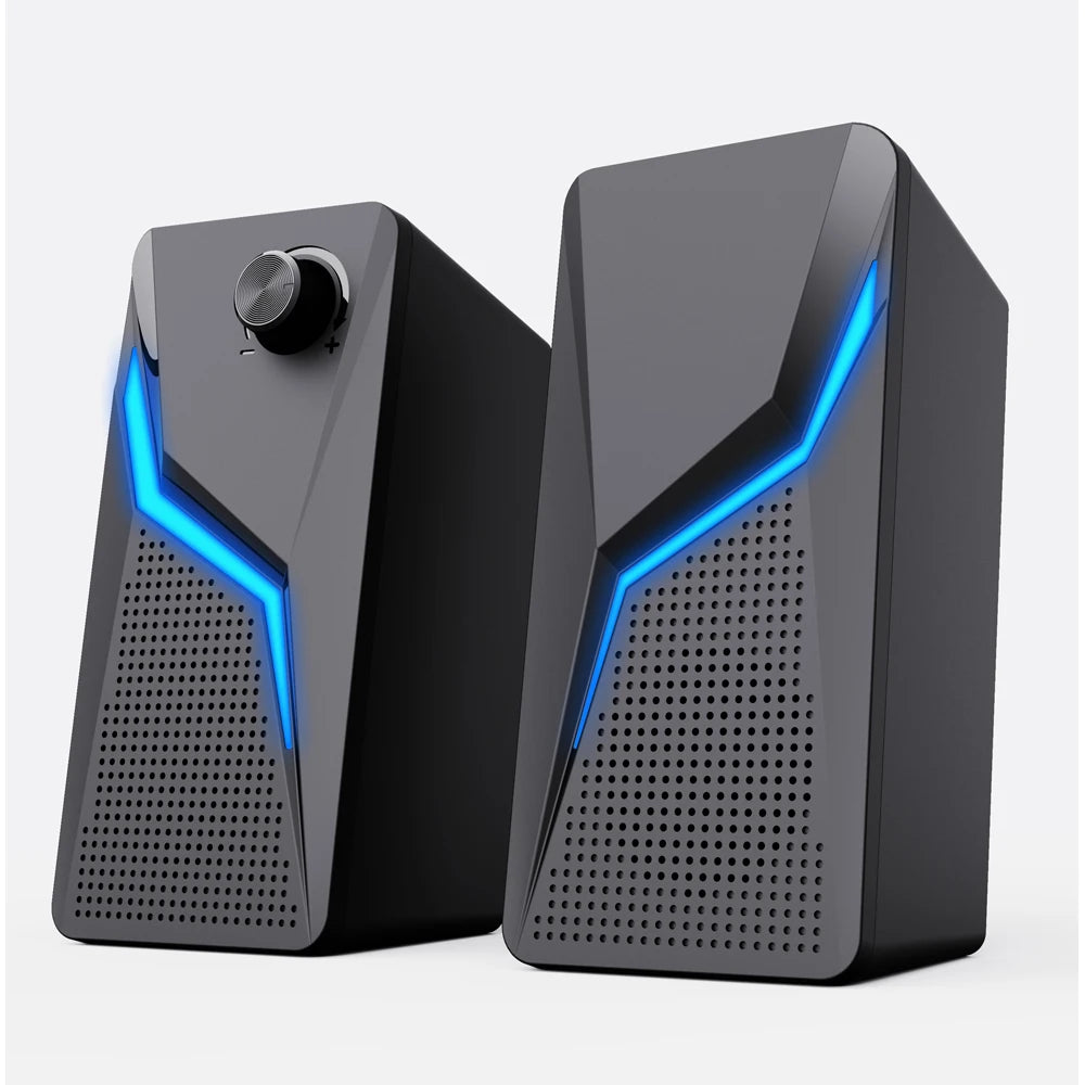 RGB Gaming Speakers with Microphone - USB Wired