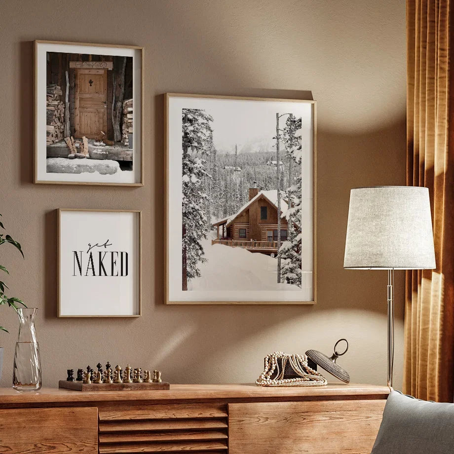 "Winter Forest Landscape Wall Art"