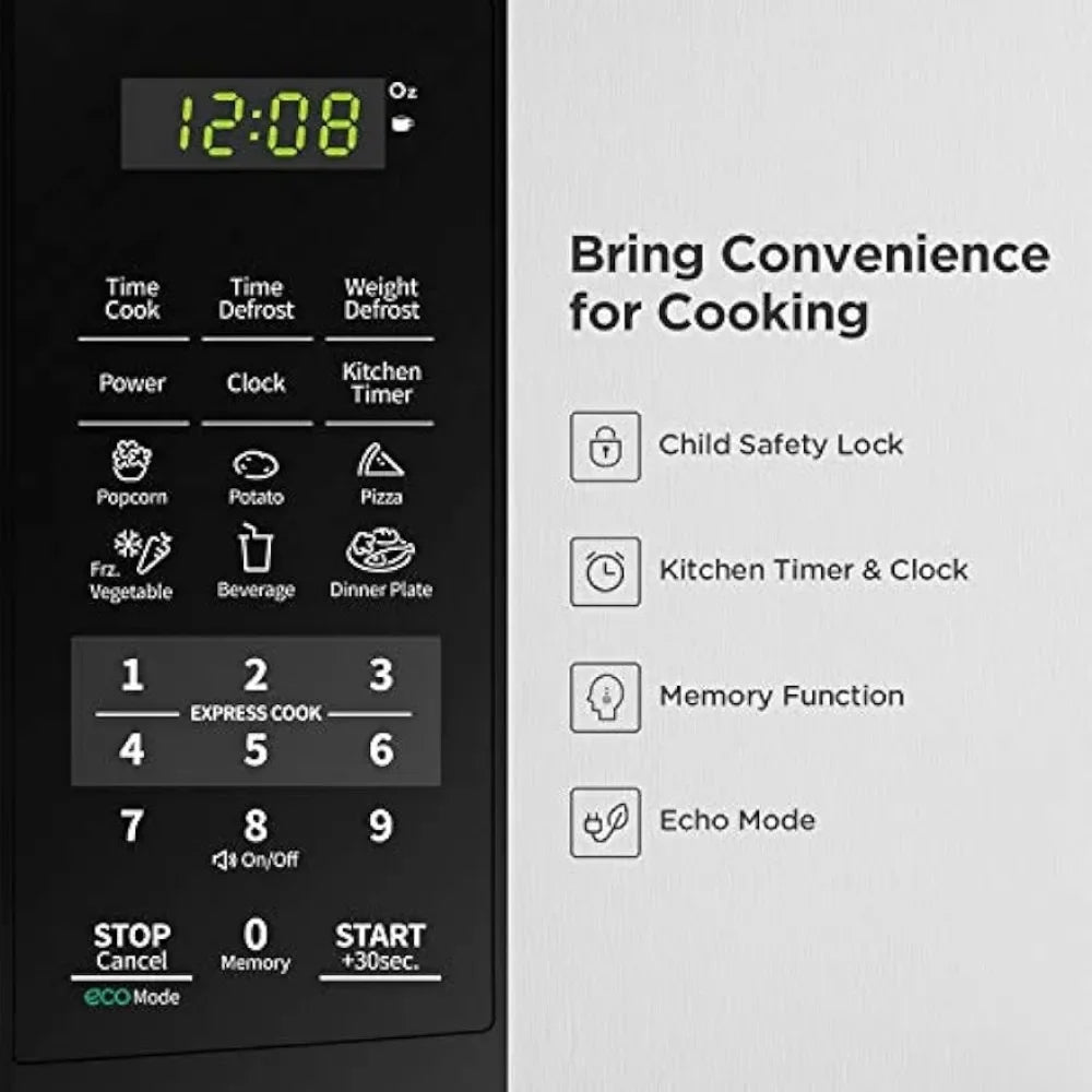 Easy One-Touch Buttons, 0.7cu.ft, 700W, Microwave