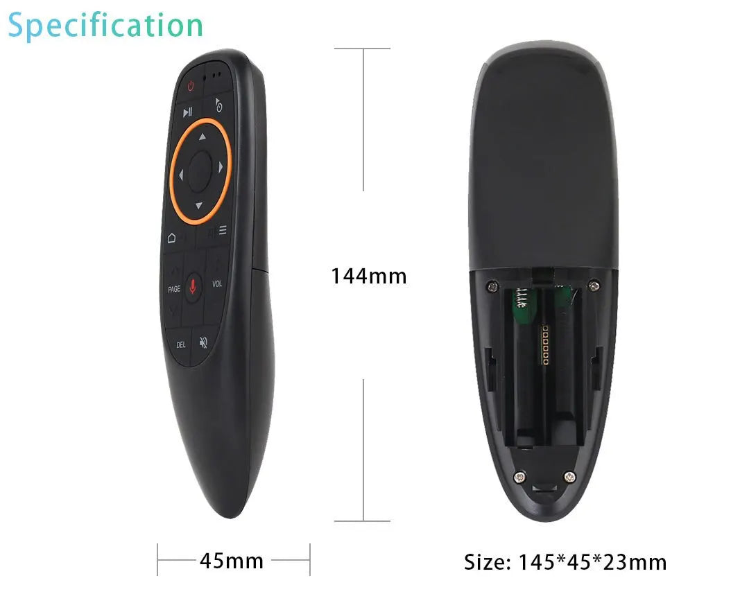 G10S Air Mouse Voice Remote for Android TV Boxes