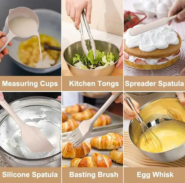 27-Piece Stainless Steel Mixing Bowls