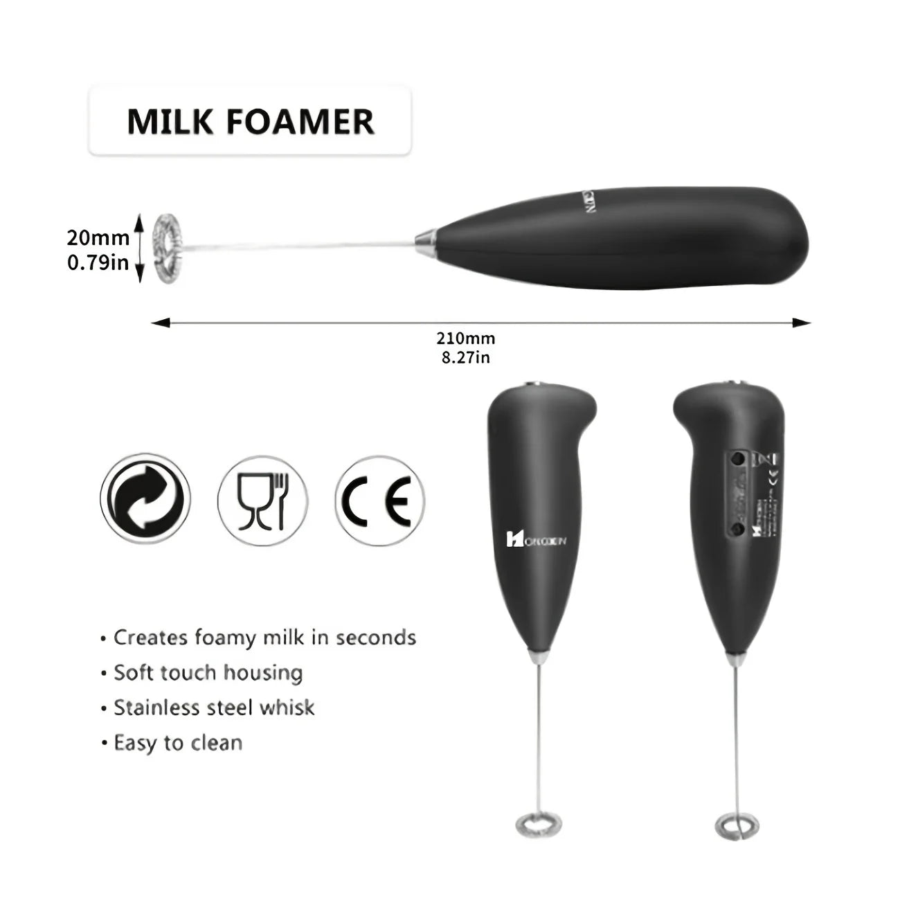 Handheld Whisk Milk Frother