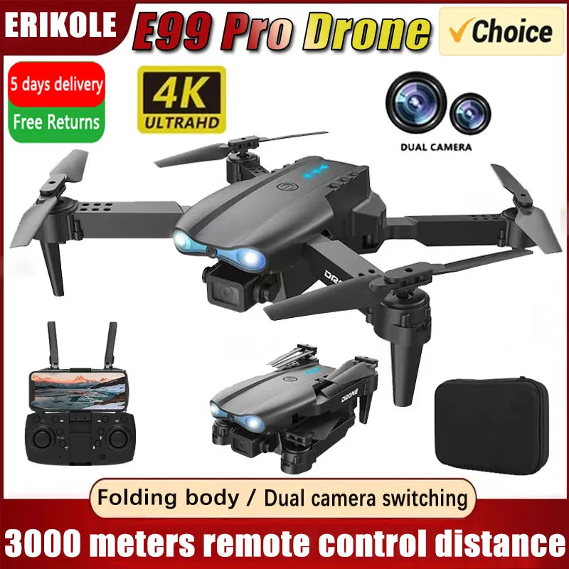 E99Pro 4K Dual Camera Foldable RC Drone