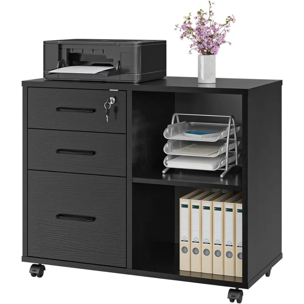 Mobile Lateral 3 Drawer Office File Cabinets