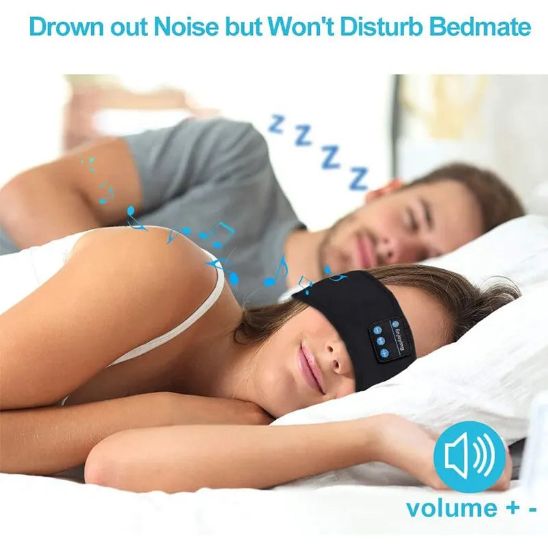 Bluetooth Sports Sleeping Headband Earphones