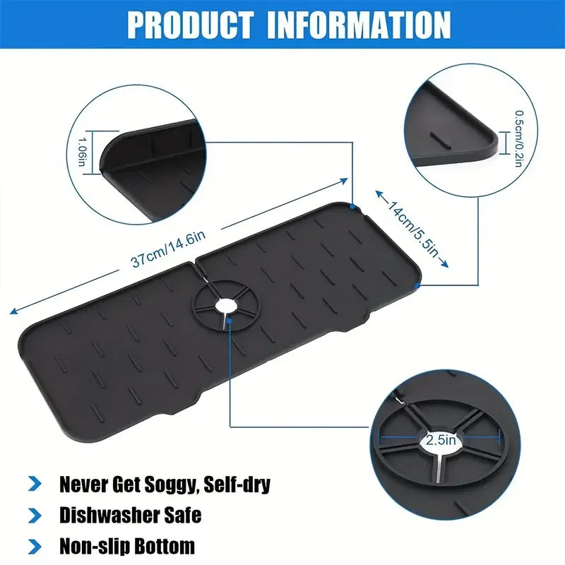 Silicone Absorbent Faucet Mat