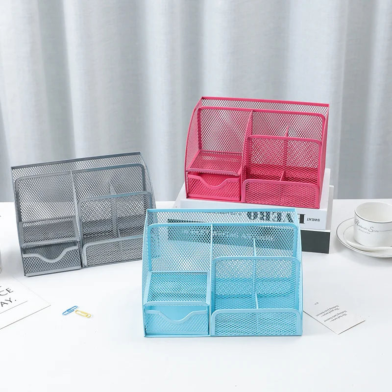 Metal Mesh Desk Organizer