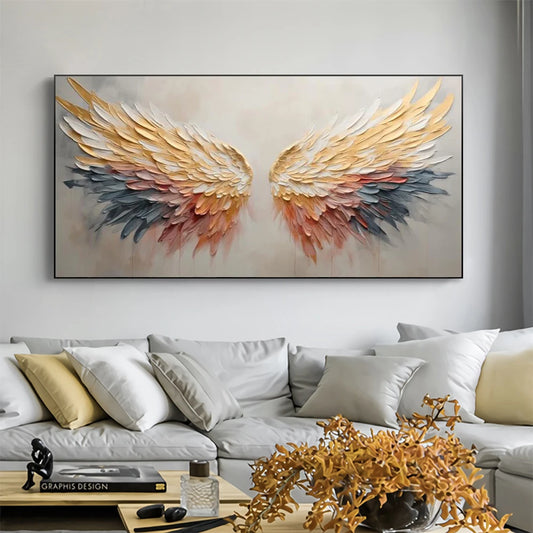 Abstract Angel Wing Oil Painting on Canvas