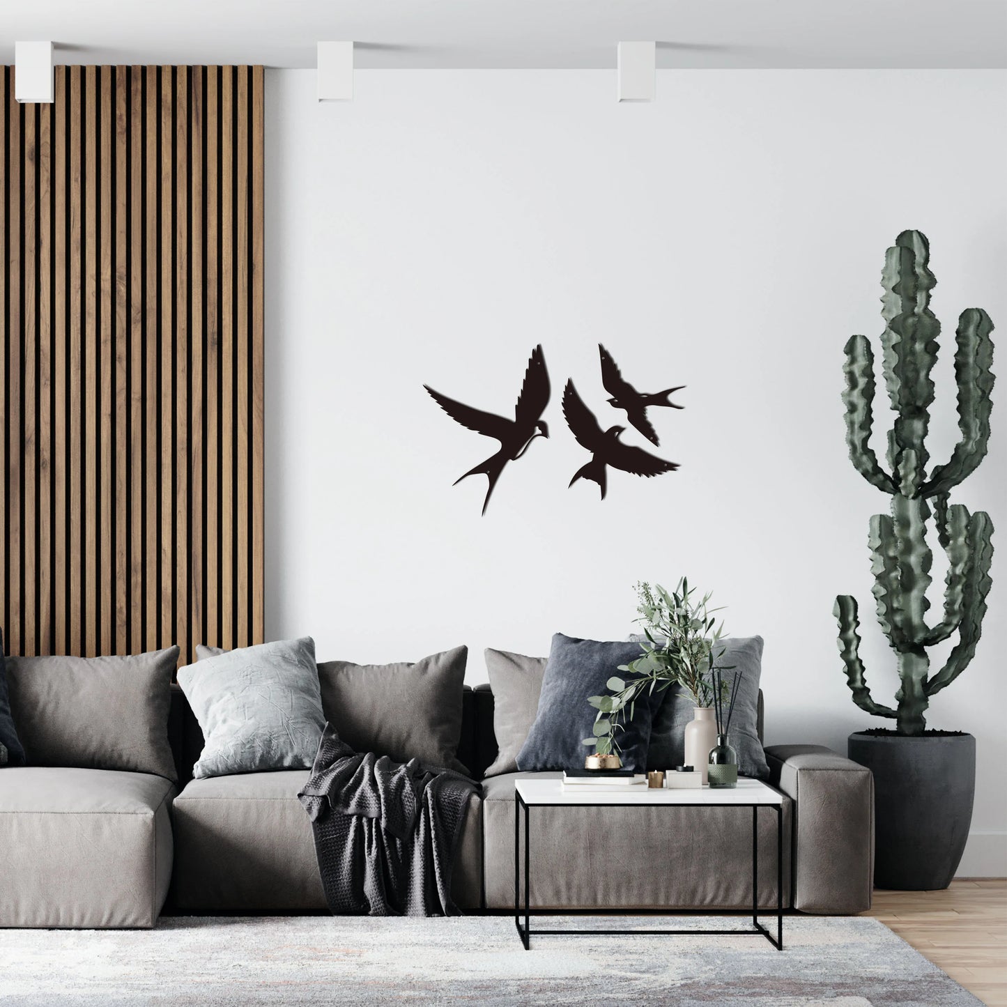 "Metal Cranes Birds Wall Decor"