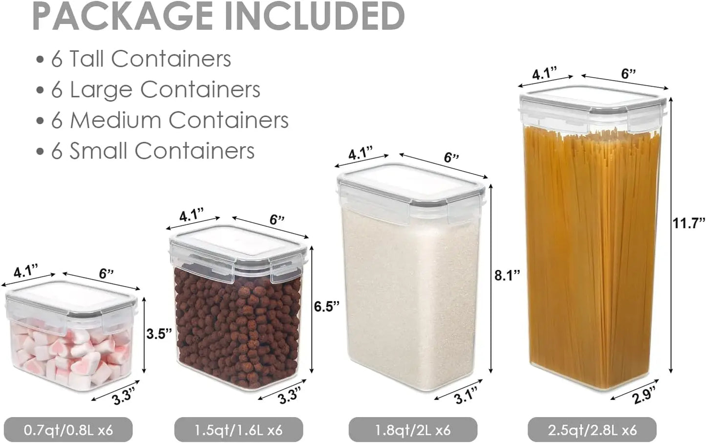 Vtopmart 24-Piece Airtight Food Storage Containers