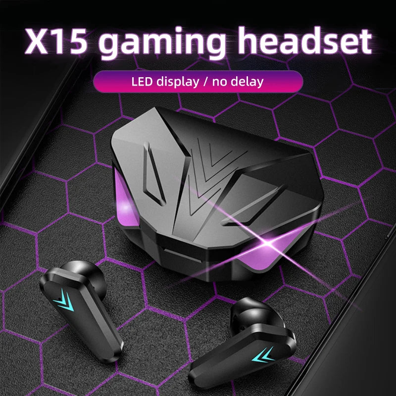 X15 TWS Wireless Bluetooth Gaming Earbuds