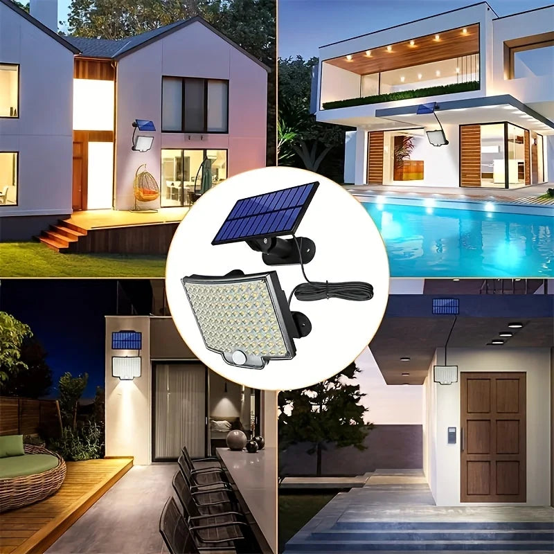 1PC 106LED Split Solar Light Outdoor Waterproof with Motion Sensor Floodlight