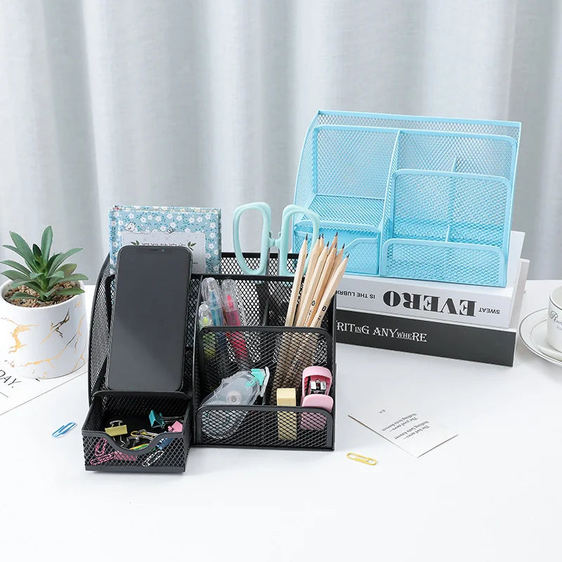 Metal Mesh Desk Organizer