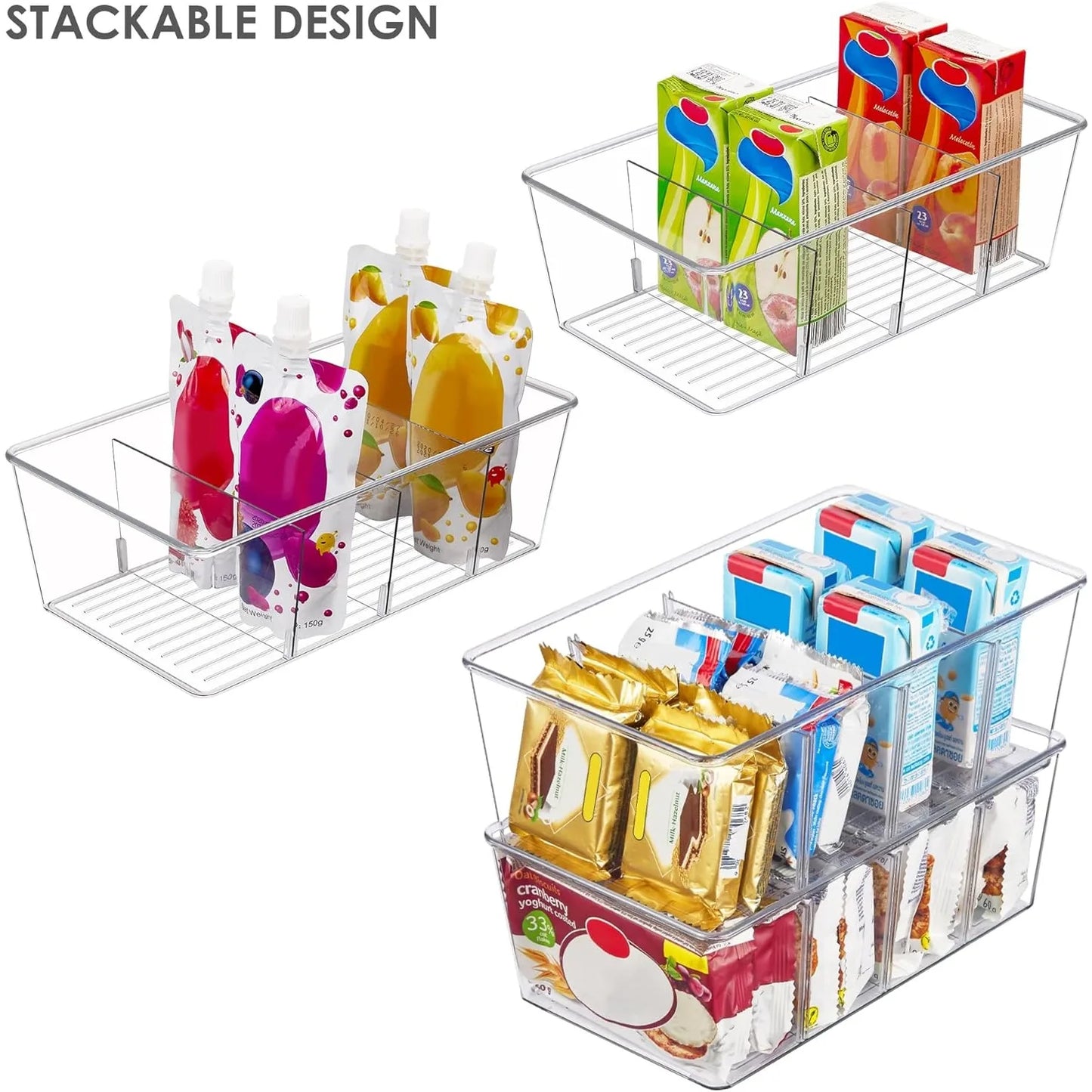 Vtopmart 8 Pack Food Storage Organizer Bins